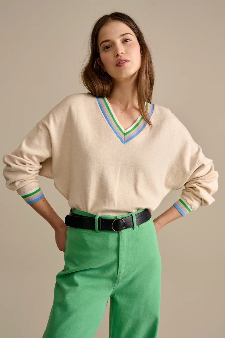 Women Bellerose Sweaters | Bellerose-Gopiou Sweater: Milk