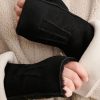 Women Bellerose Gloves | Bellerose-Manhok Fingerless Gloves: Black