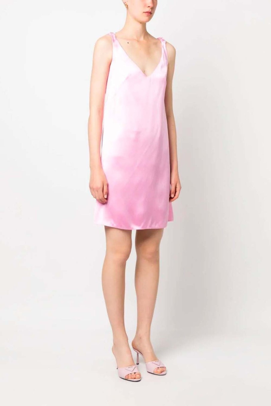 Women No. 21 Dresses | No. 21-Silk Mini Dress: Pink