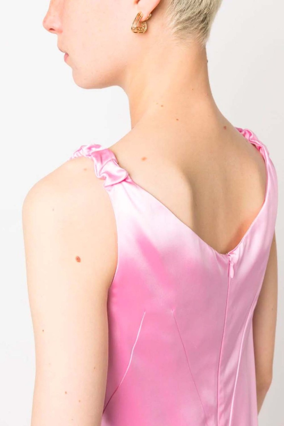 Women No. 21 Dresses | No. 21-Silk Mini Dress: Pink