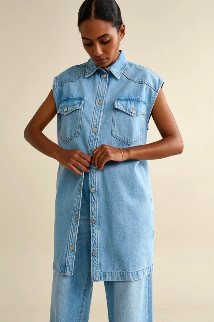 Women Bellerose Dresses | Bellerose-Phoenix Dress: Used Light Blue