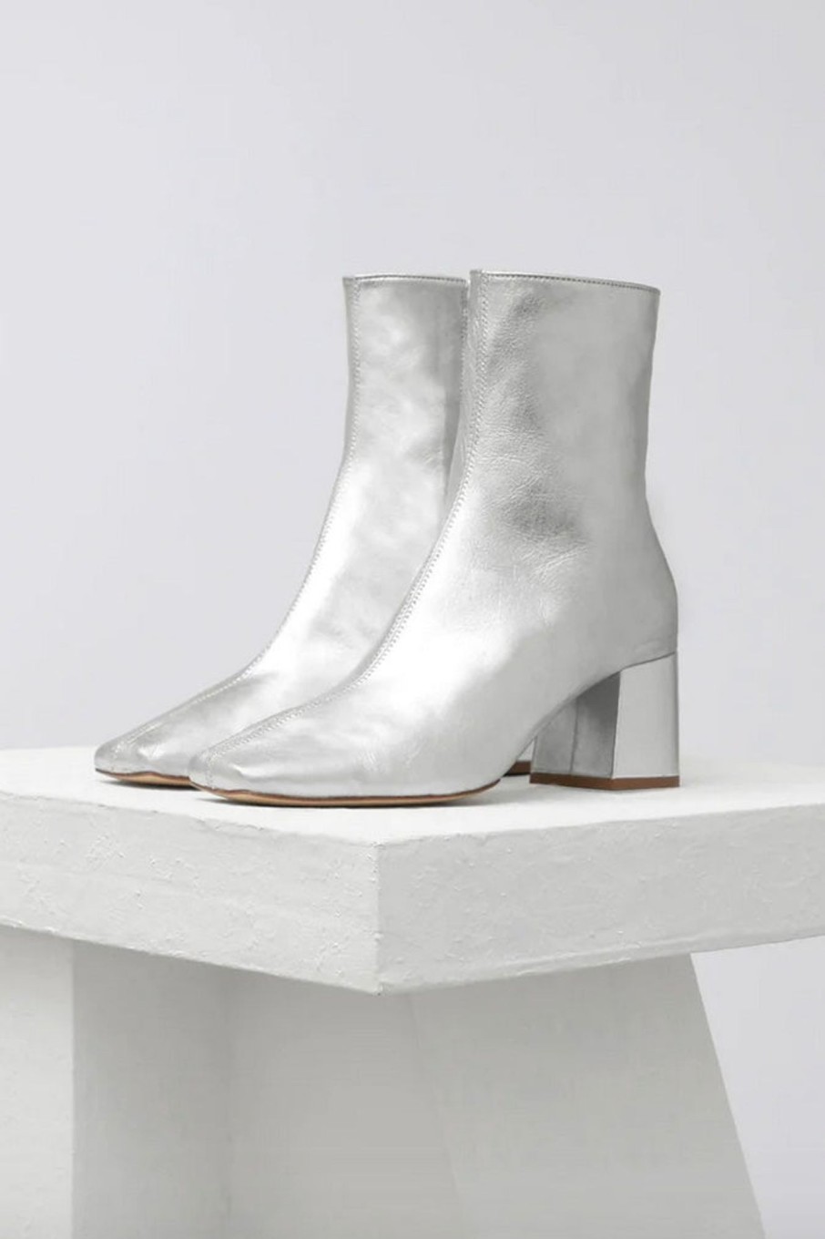 Women Souliers Martinez | Souliers Martinez-Tierra Boot: Silver