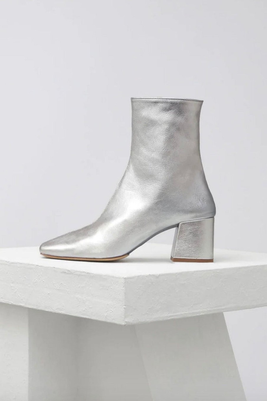 Women Souliers Martinez | Souliers Martinez-Tierra Boot: Silver