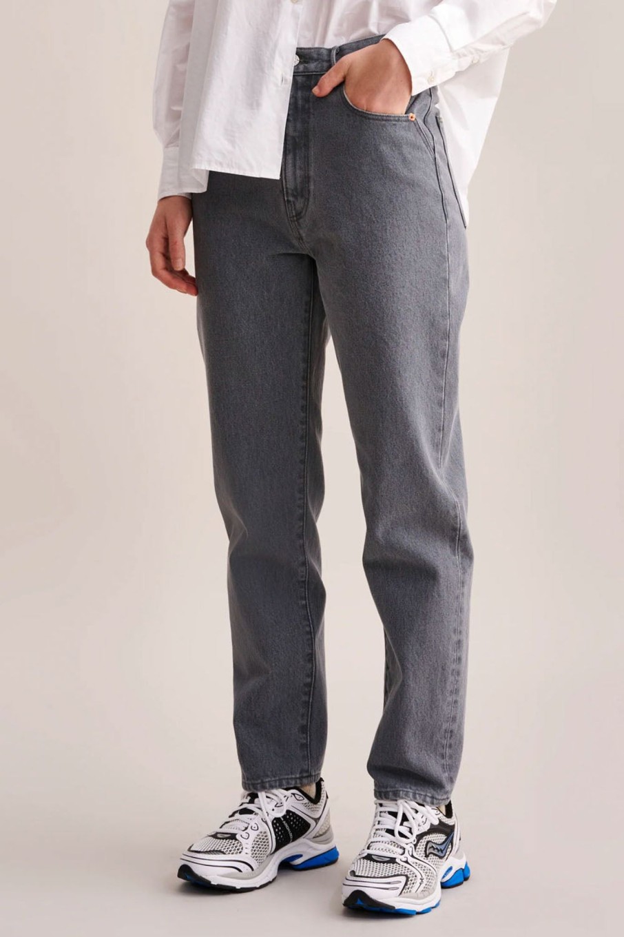 Women Bellerose Pants & Shorts | Bellerose-Perkins Jeans: Grey Bleach