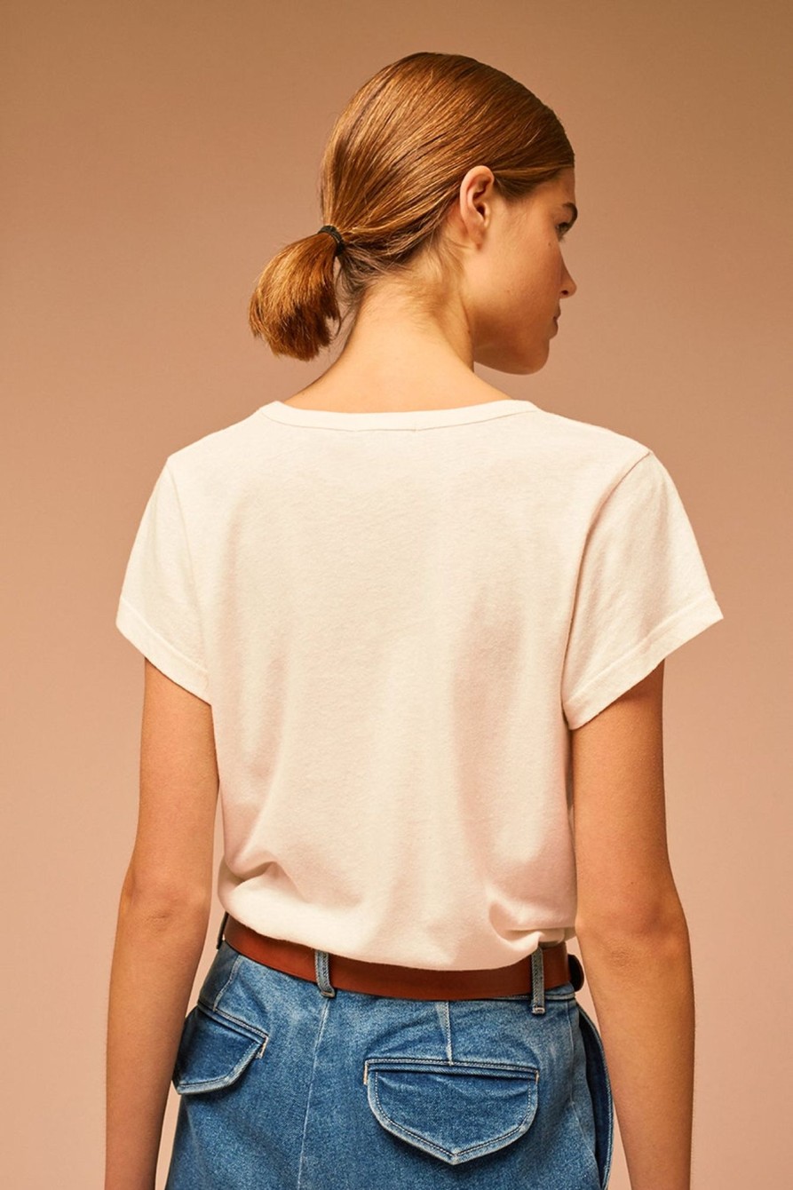 Women Soeur Tops | Soeur-Dominique T-Shirt : Beige