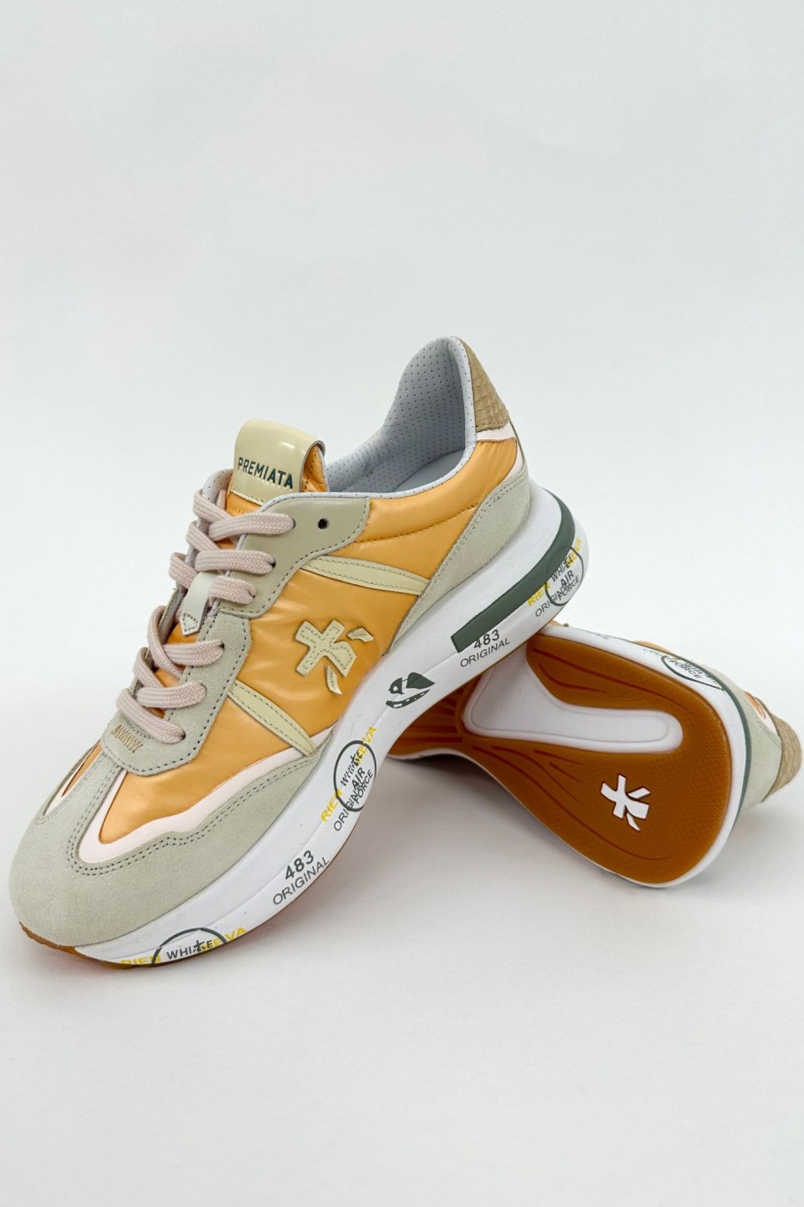 Women Premiata | Premiata-Cassie Sneaker: Orange