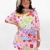 Women Dauphinette Dresses | Dauphinette-Floatkerchief Mini Dress: Tiger Blooms