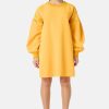 Women Iceberg Dresses | Iceberg-Long Sleeve Dress: Deep Yellow