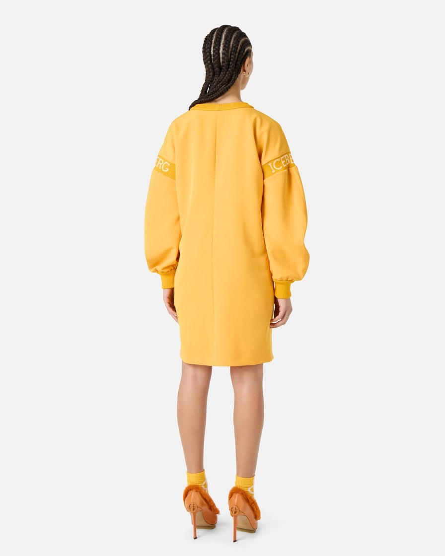 Women Iceberg Dresses | Iceberg-Long Sleeve Dress: Deep Yellow