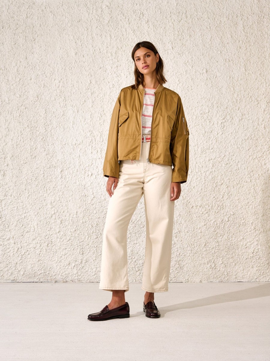 Women Bellerose Outerwear | Bellerose-Heyden Jacket: Khaki