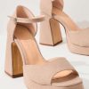 Women Souliers Martinez | Souliers Martinez-Marfa Sandal: Nude Gros Grain