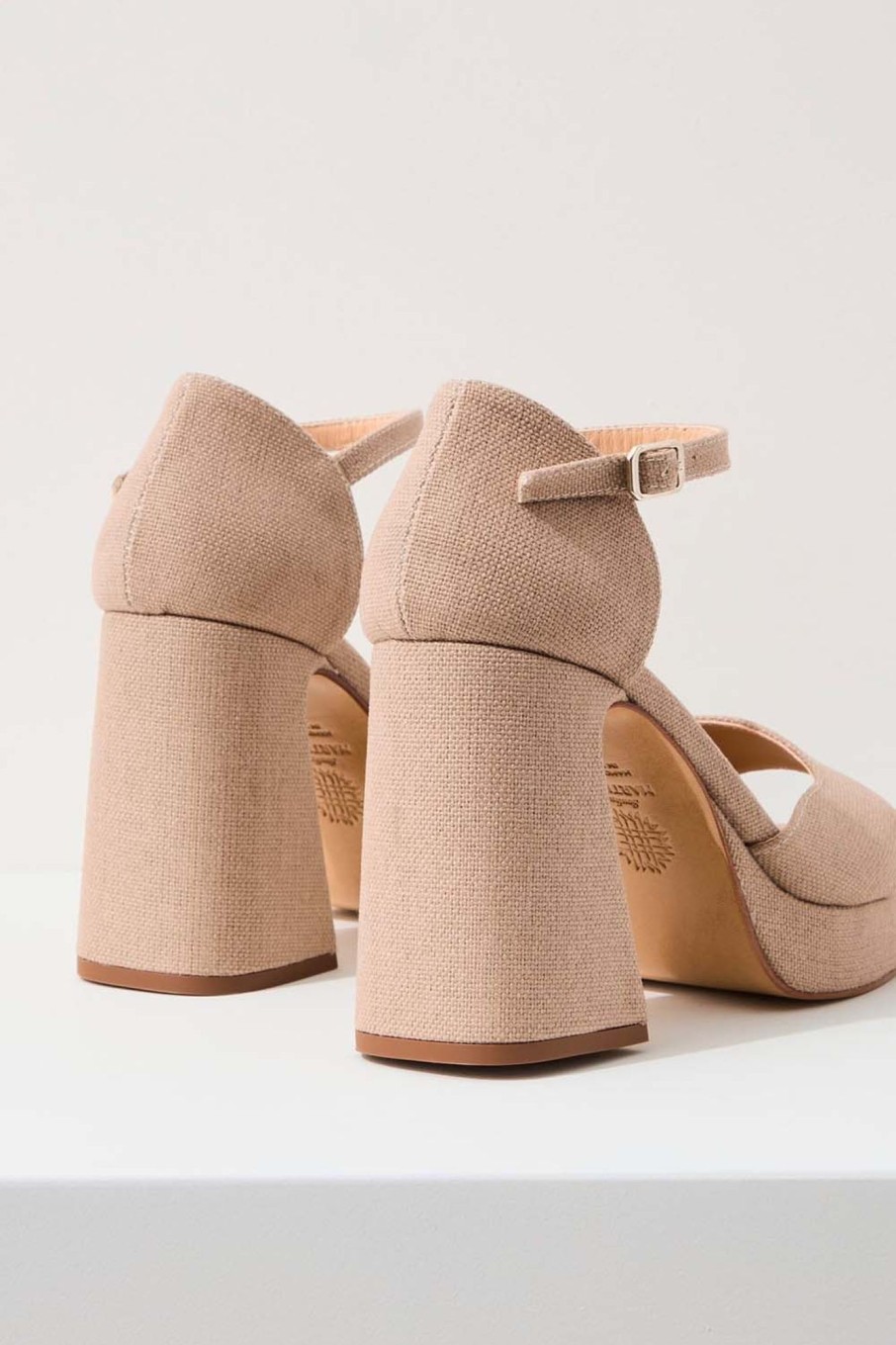 Women Souliers Martinez | Souliers Martinez-Marfa Sandal: Nude Gros Grain