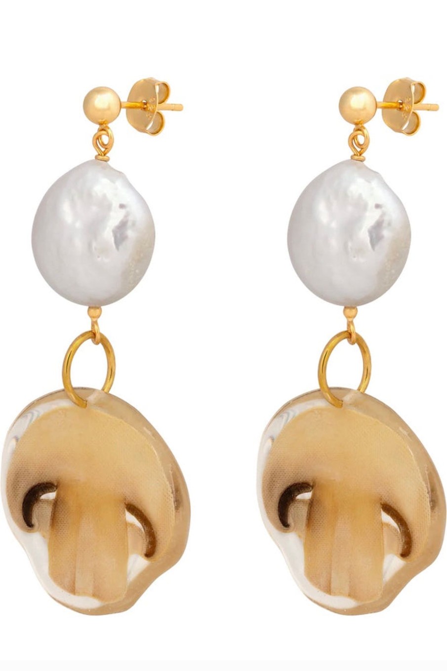 Women Dauphinette Jewelry | Dauphinette-Reishi Earrings: Ivory