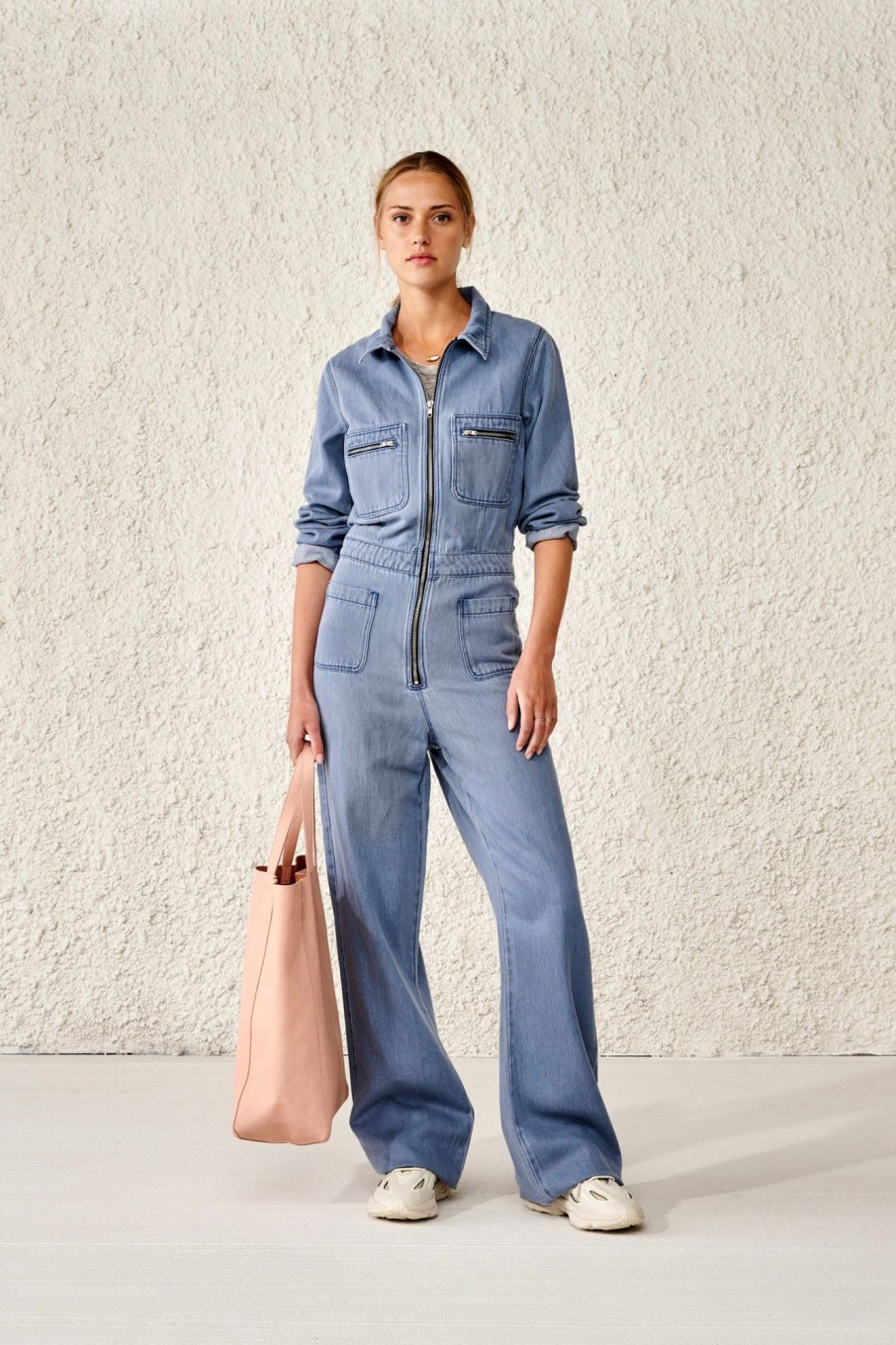 Women Bellerose Jumpsuits & Rompers | Bellerose-Pamela Jumpsuit: Used Blue