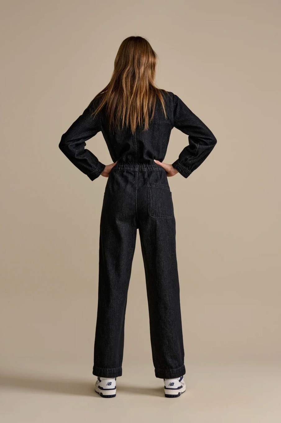 Women Bellerose Jumpsuits & Rompers | Bellerose-Poster Jumpsuit: Black Stone