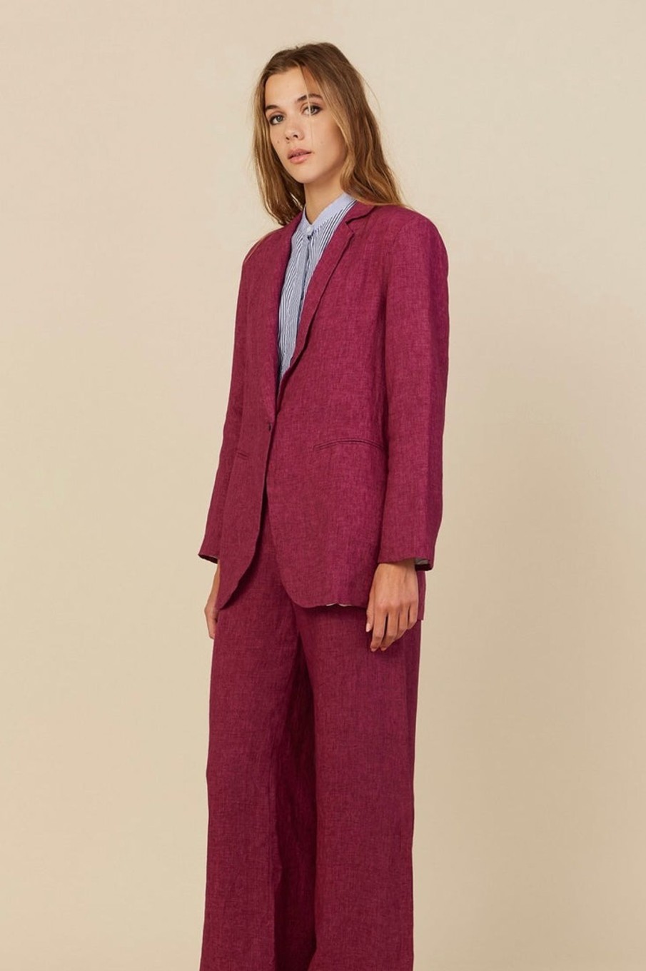 Women Diega Outerwear | Diega-Voulio Jacket: Plum