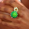 Women Collina Strada Jewelry | Collina Strada-Candy Pod Ring: Green