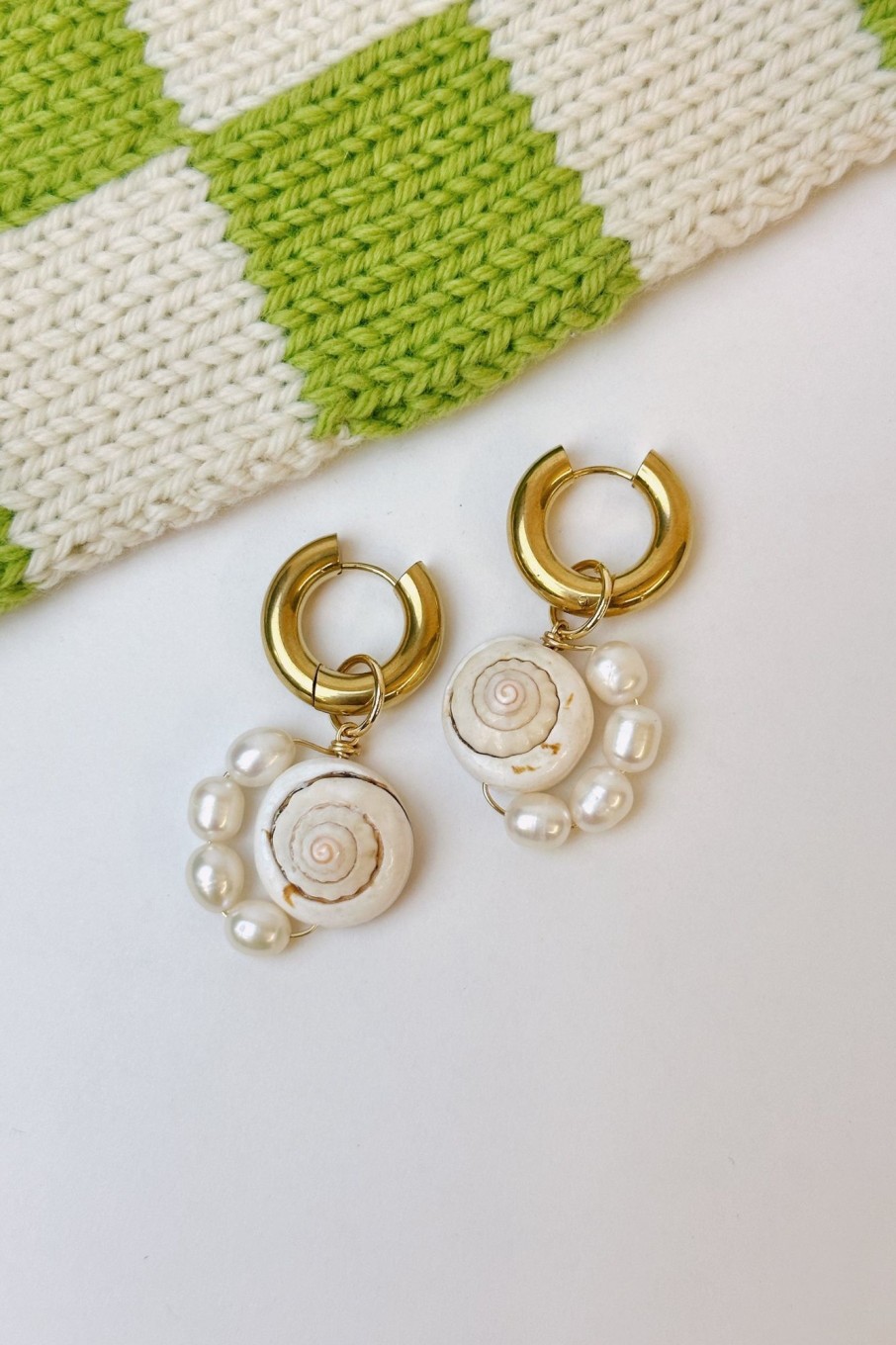 Women Briwok Jewellery Jewelry | Briwok-Coquilles Earrings: Shell