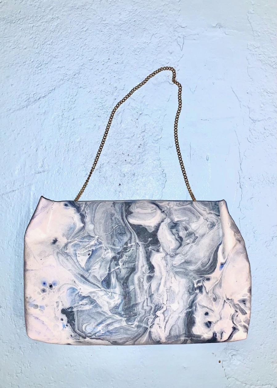 Women Rachel Comey Bags | Rachel Comey-Momo Clutch: Ink Swirl