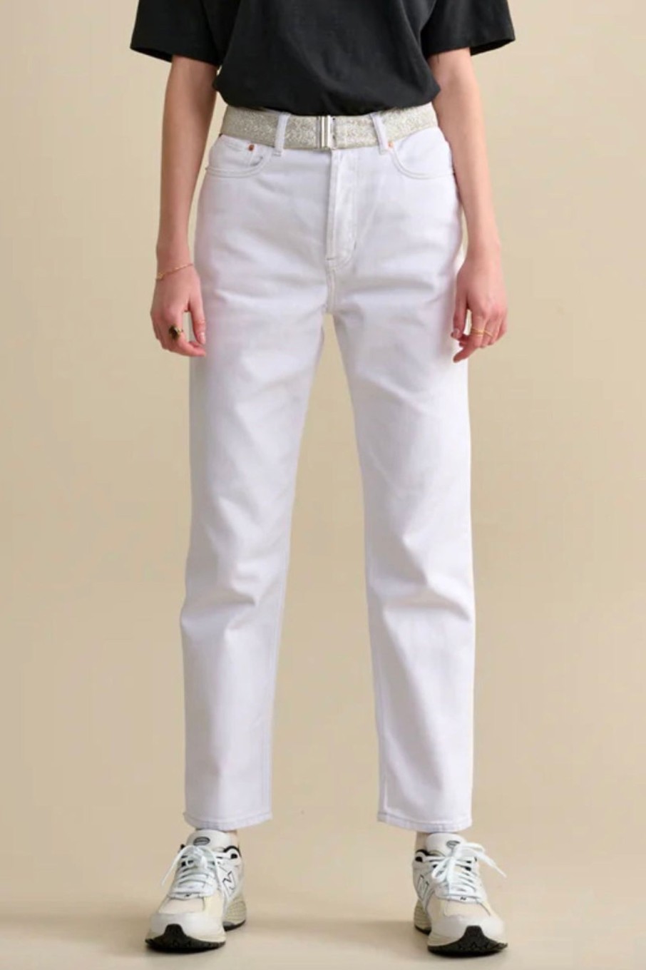 Women Bellerose Pants & Shorts | Bellerose-Pam Jeans: White