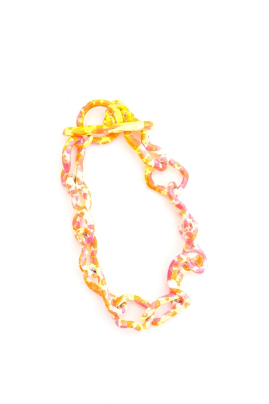 Women Collina Strada Jewelry | Collina Strada-Crushed Chain Bracelet: Sunrise