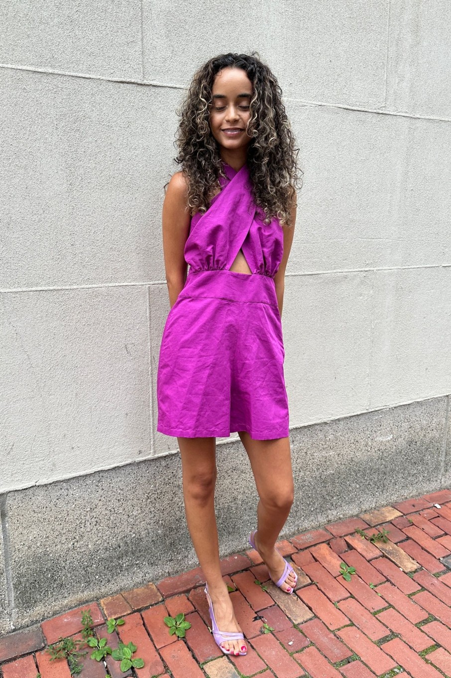 Women Fête Impériale Jumpsuits & Rompers | Fete Imperiale-Leria Knotted Jumpsuit: Fuchsia