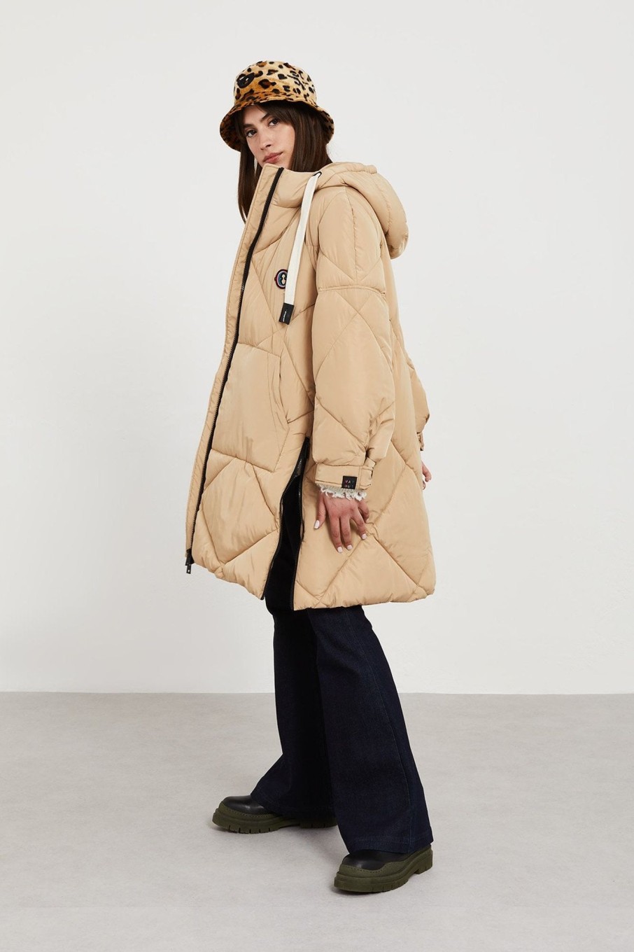 Women Ottod'ame Outerwear | Ottod'Ame-Quilted Coat: Sciroppo