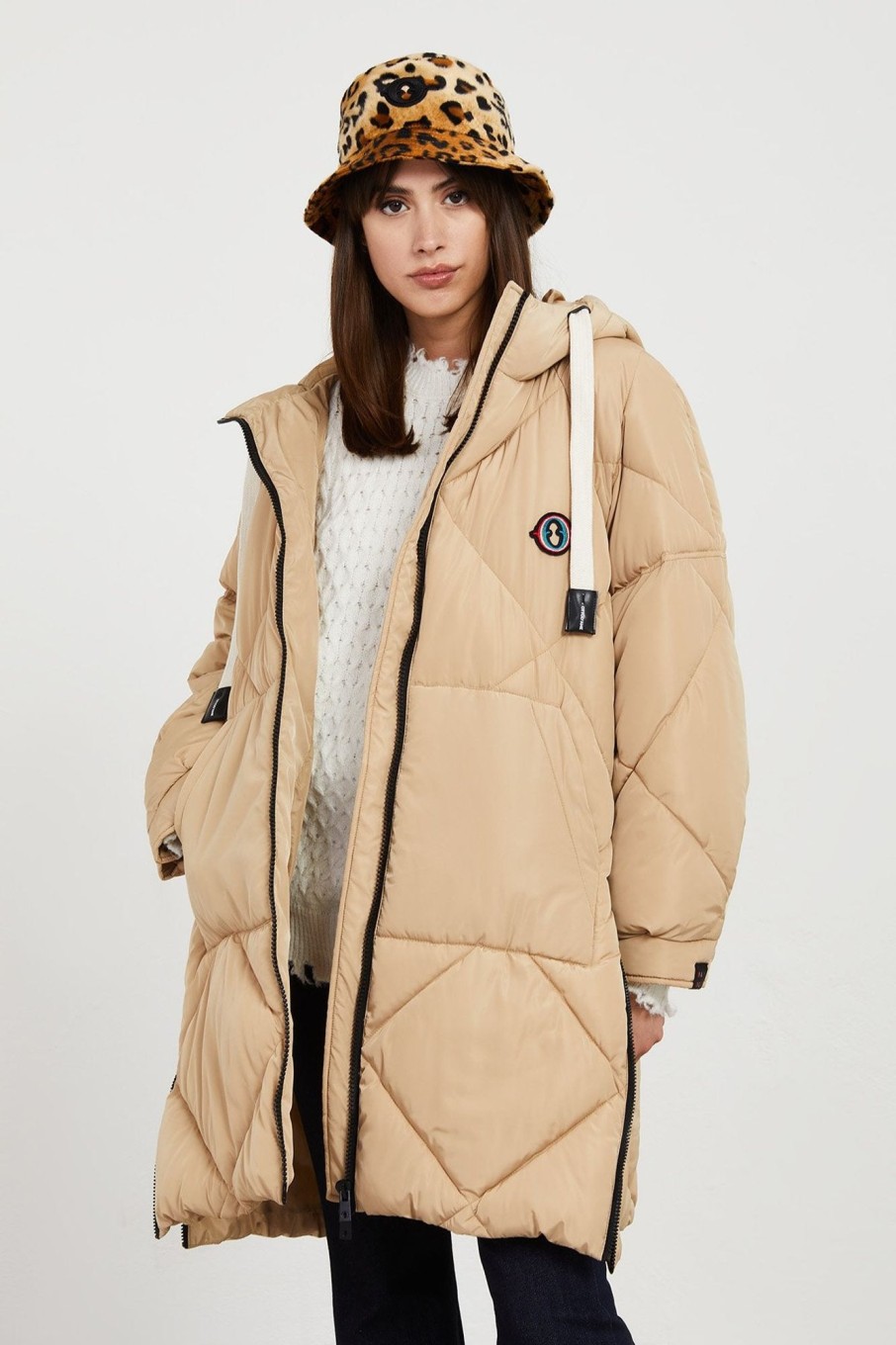 Women Ottod'ame Outerwear | Ottod'Ame-Quilted Coat: Sciroppo