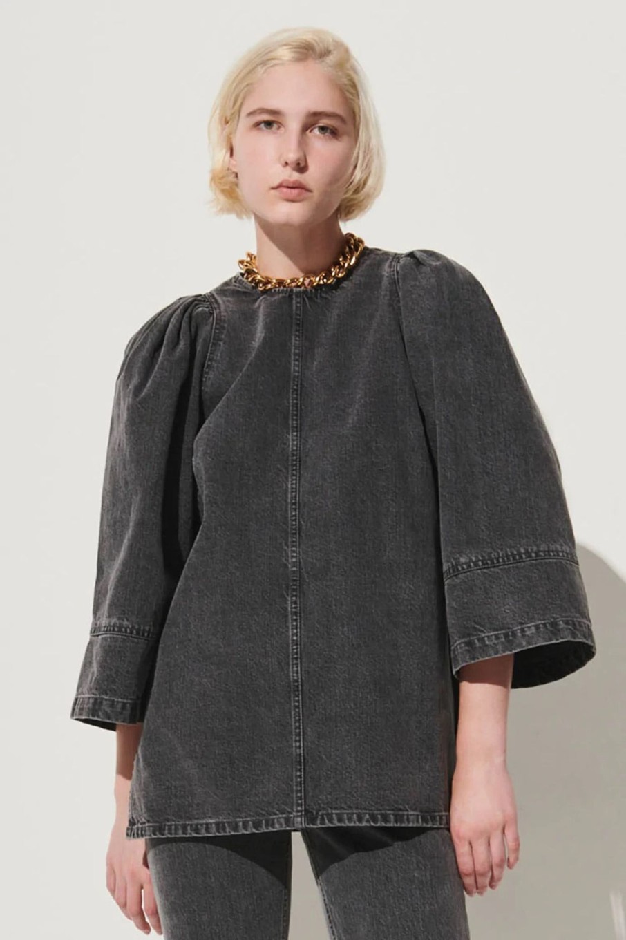 Women Rachel Comey Tops | Rachel Comey-Elmore Top: Grey