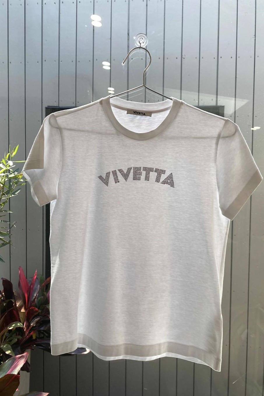 Women Vivetta Tops | Vivetta-White Logo Tee