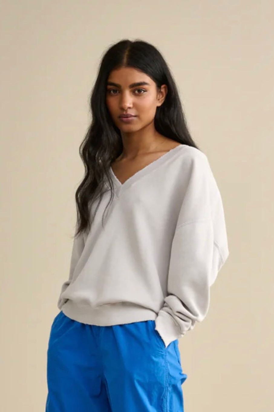 Women Bellerose Sweaters | Bellerose-Fellow Sweatshirt: Aster