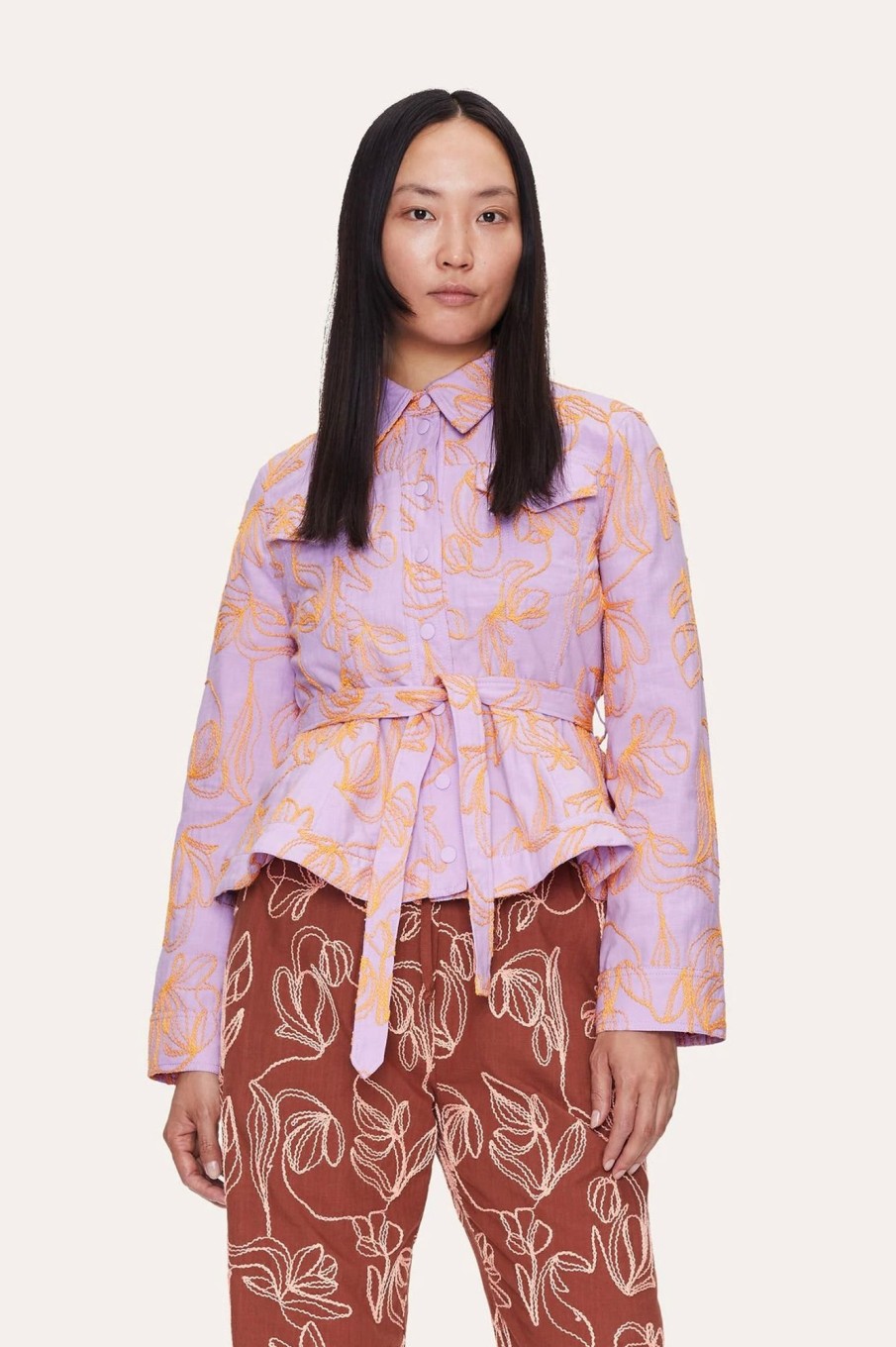 Women Stine Goya Outerwear | Stine Goya-Idris Jacket: The Life Of Tulip Lilac