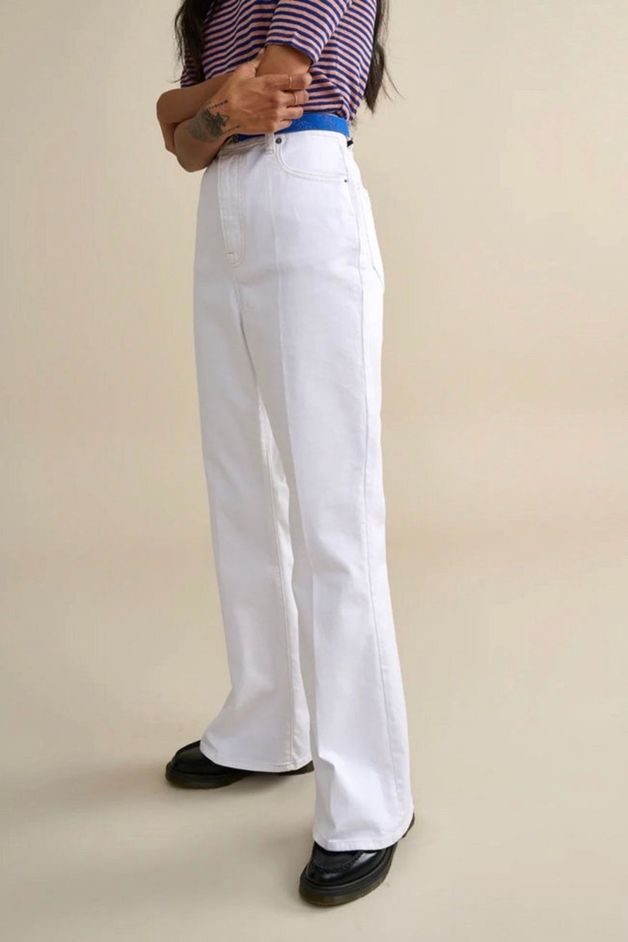 Women Bellerose Pants & Shorts | Bellerose-Plume Jeans: White