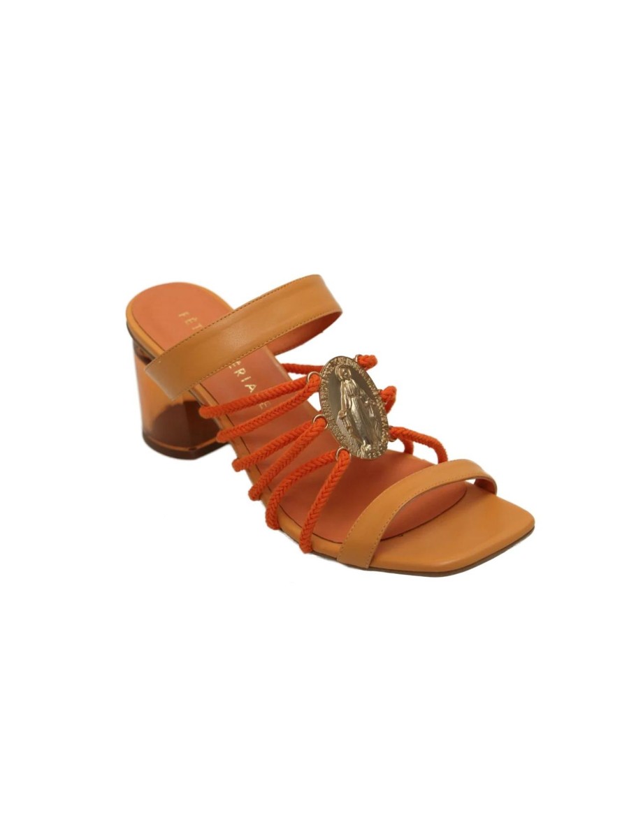 Women Fête Impériale | Fete Imperiale-Medallion Mule: Orange