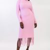 Women Ilag Dresses | Ilag-Rose Fringe Dress: Pink