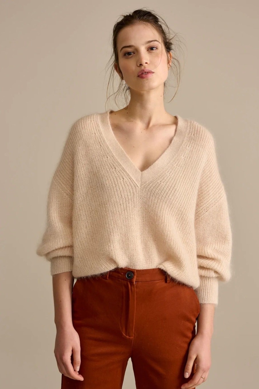 Women Bellerose Sweaters | Bellerose-Usev Sweater: Milky Way