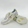 Women Premiata | Premiata-Clay-D Sneaker: Lavender & Cream