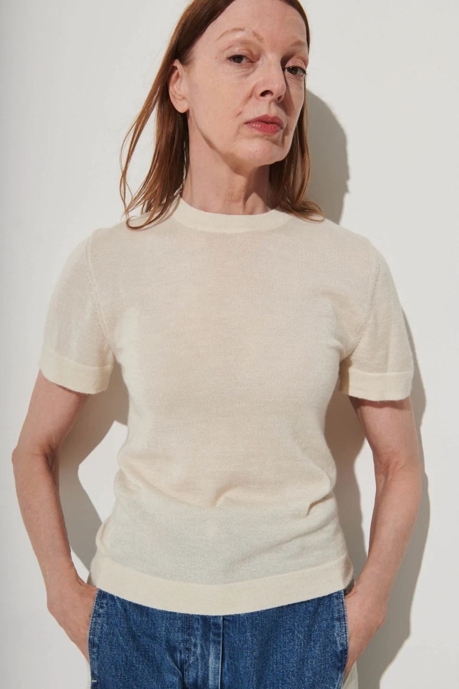 Women Rachel Comey Tops | Rachel Comey-Dunlop Top: Ecru