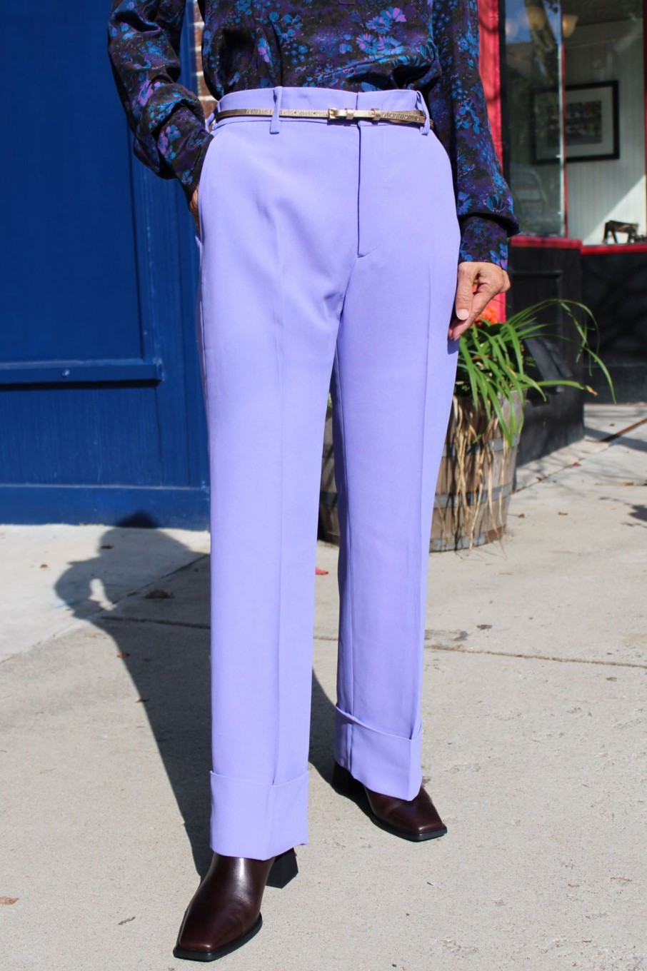 Women No.21 Pants & Shorts | No.21-Cropped Trousers: Lavender