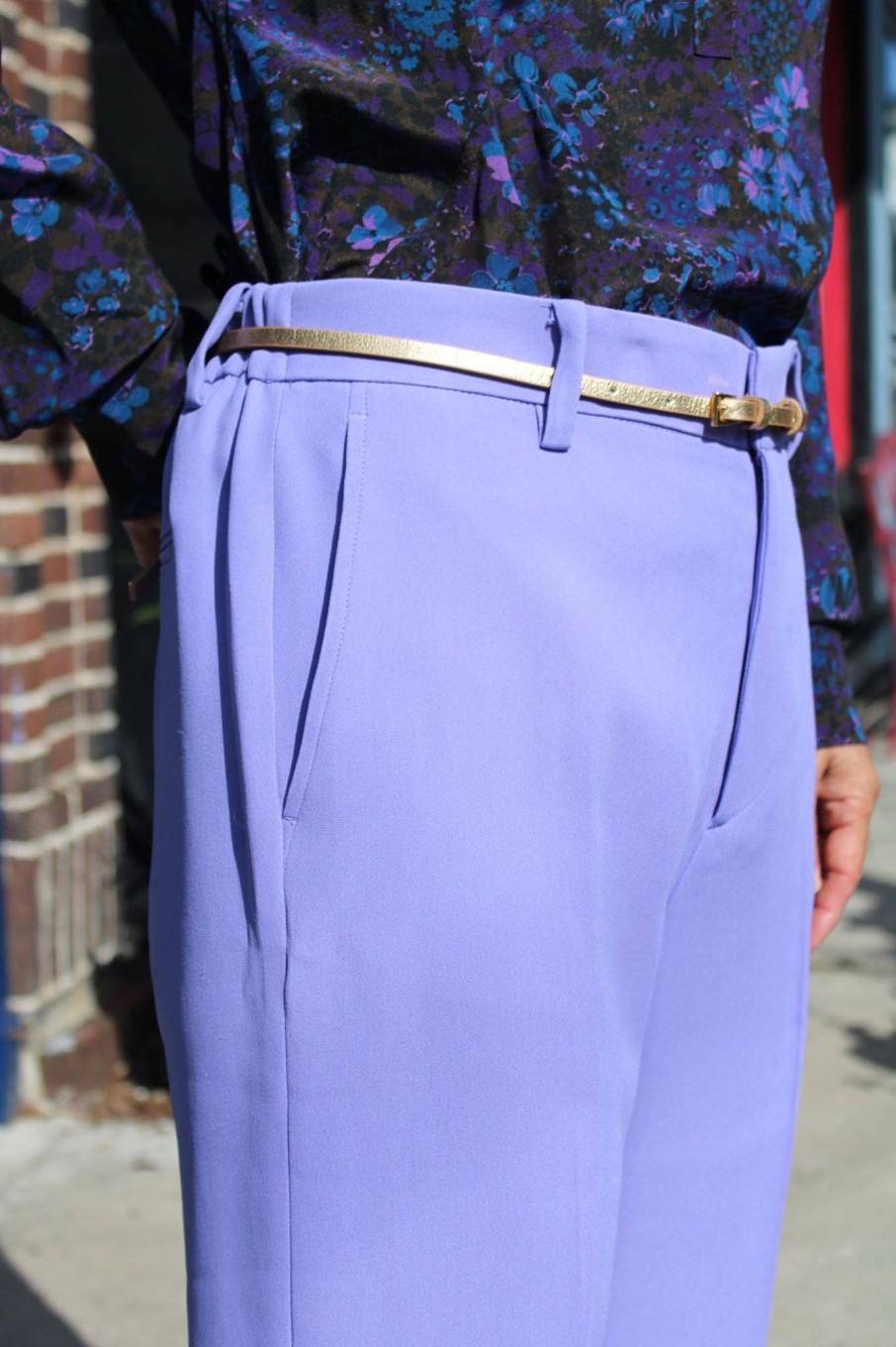 Women No.21 Pants & Shorts | No.21-Cropped Trousers: Lavender