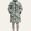 Women Stine Goya Outerwear | Stine Goya-Oak Coat: Floral Pointillism