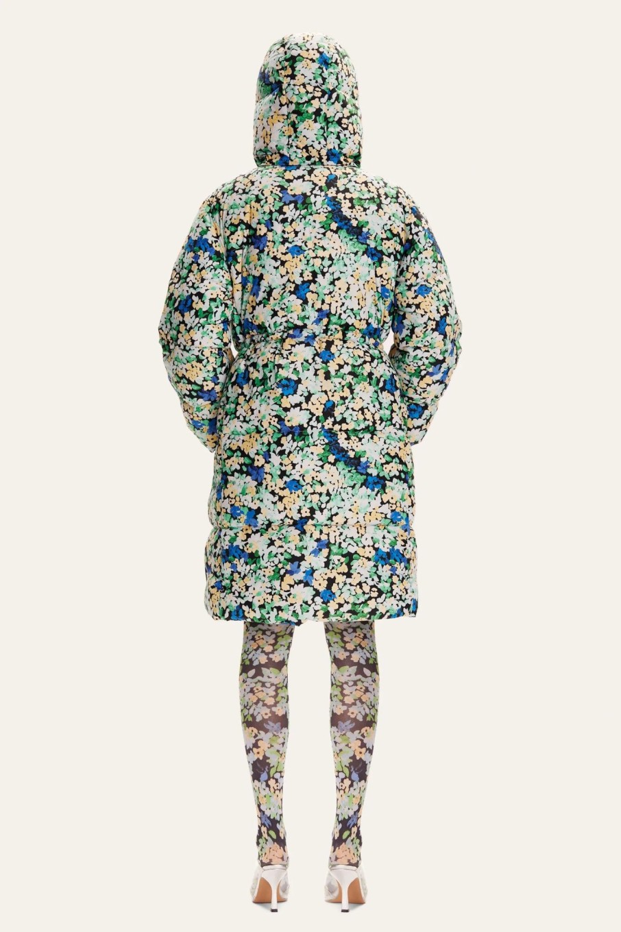 Women Stine Goya Outerwear | Stine Goya-Oak Coat: Floral Pointillism