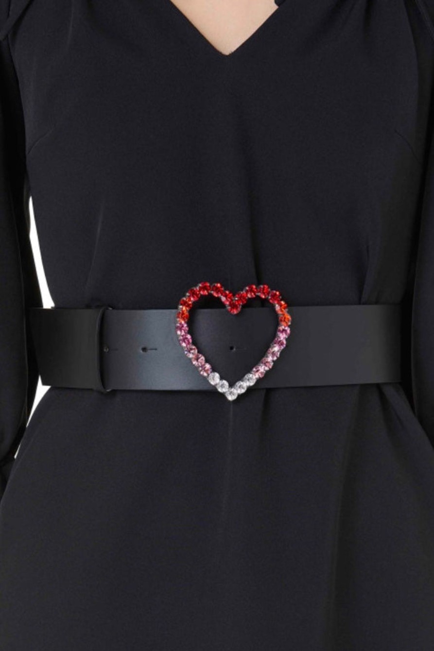 Women Vivetta Belts | Vivetta-Heart Belt: Black