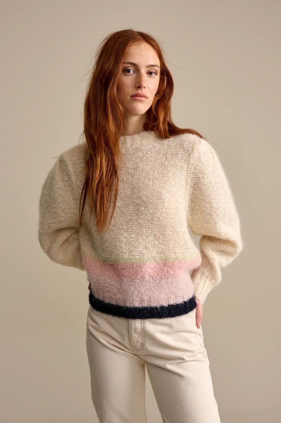 Women Bellerose Sweaters | Bellerose-Nilas Sweater: Milky Way