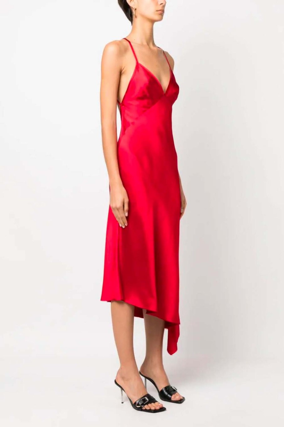 Women No. 21 Dresses | No. 21-Asymmetrical Dress: Red