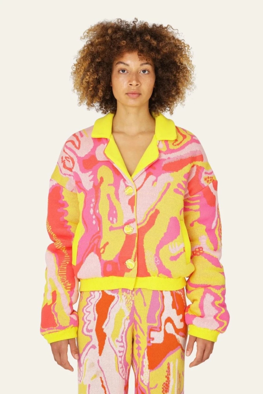 Women Helmstedt Outerwear | Helmstedt-Asima Jacket: Dreams Yellow