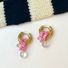 Women Briwok Jewellery Jewelry | Briwok-Bobbi Earrings: Pink