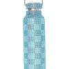 Lifestyle Collina Strada | Collina Strada-Rhinestone Water Bottle: Blue/ Teal Checkered