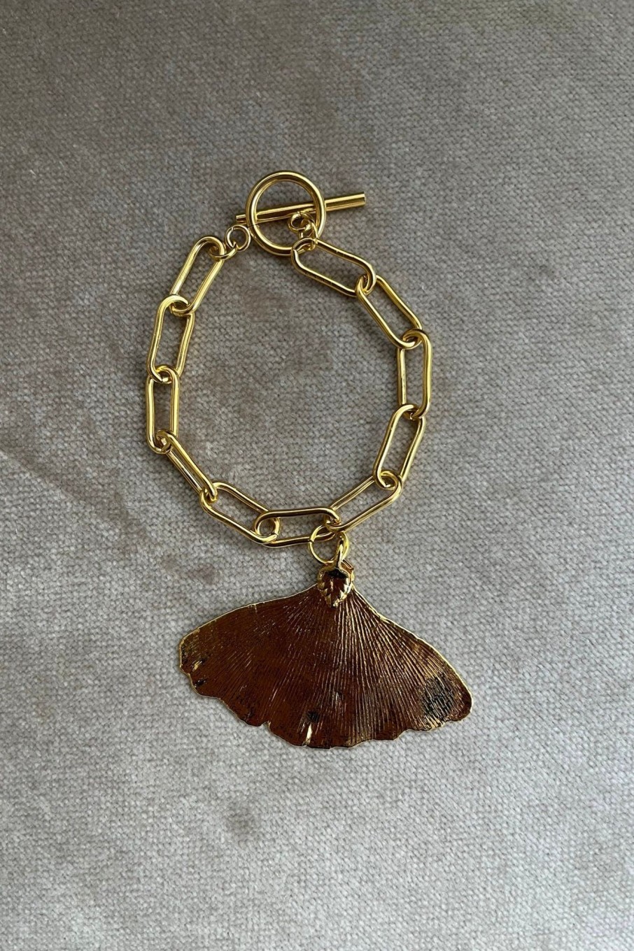 Women Dauphinette Jewelry | Dauphinette-Gold Ginko Bracelet