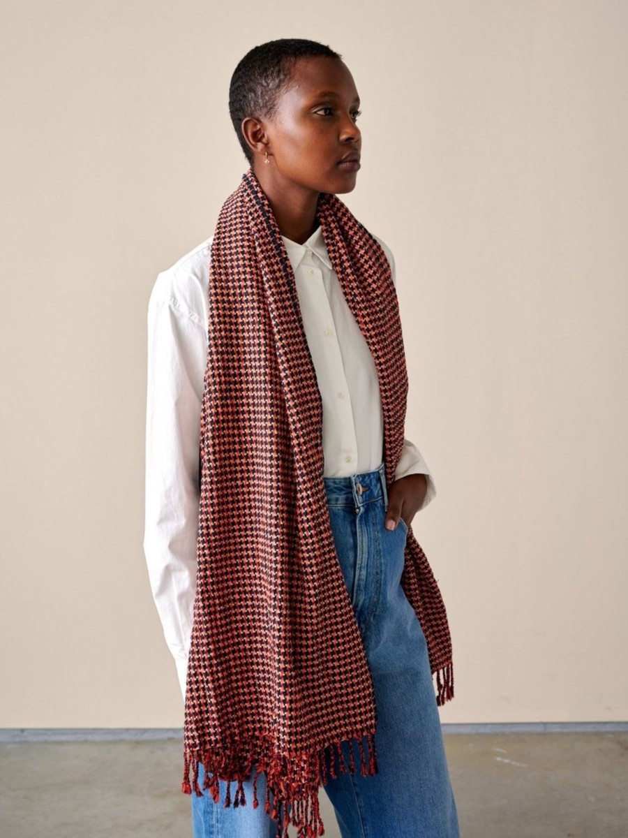 Women Bellerose Scarves | Bellerose-Serane Wool Scarf: Red